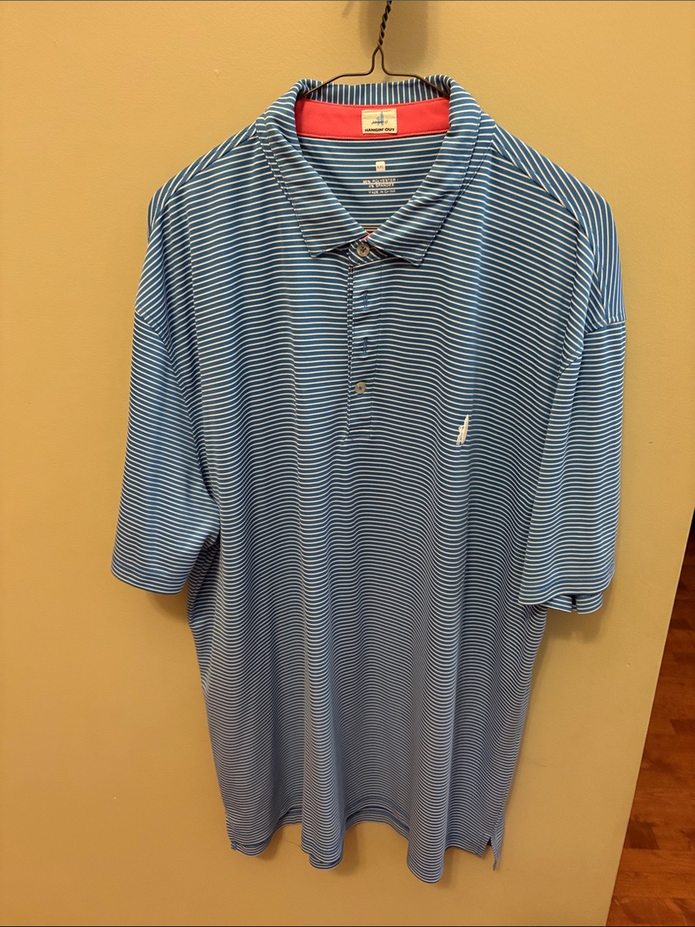Johnnie-O Polo-Style Men's Blue Striped Performance Polo